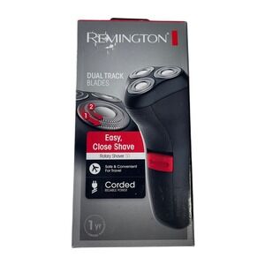 NEW Remington Mens Rotary Shaver 50 Black Corded Dual Track Blades R50 NIB
